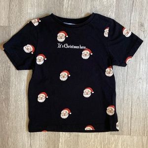 Denim & Flower Santa tee shirt